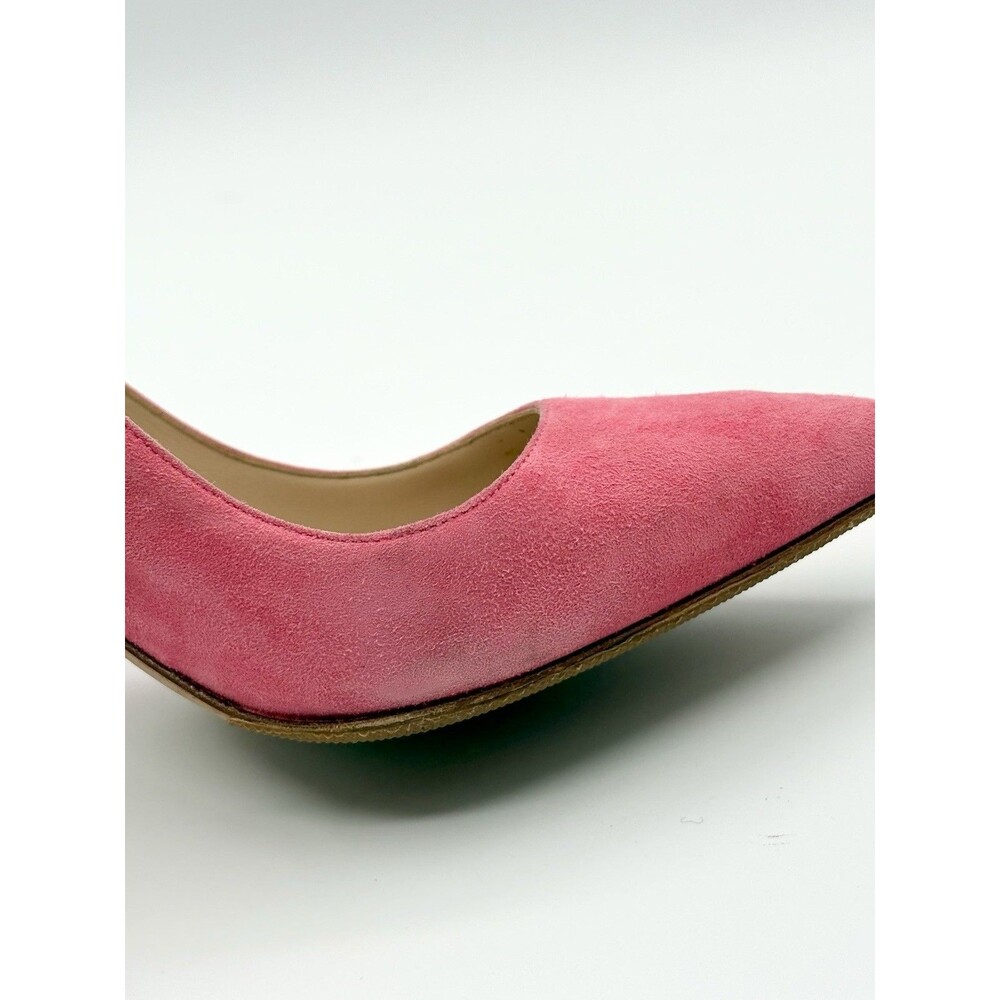 Manolo Blahnik Pink Suede Pointed Toe Stiletto Pumps BB 105mm Size EU 36 - Picture 11 of 16